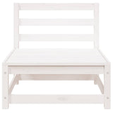 Garden Middle Sofas 2 pcs White Solid Wood Pine 805681