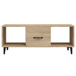 Coffee Table Sonoma Oak 102x50x40 cm Engineered Wood 812702