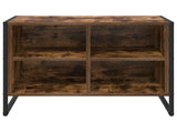 Shoe Cabinet Smoke Oak 60 x 35 x 44 cm Engineered Wood 886458