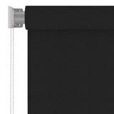 Outdoor Roller Blind 125 cm Black 312942