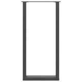 Bar Table Legs U-Shaped 2 pcs Anthracite 40x cm Steel 4013230