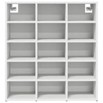 Shoe Cabinet White 77.5 x 30 x 83.5 cm Engineered wood 808720