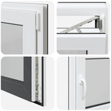 Basement Window "RISOR" 80x70 cm Tilt&Turn DIN Right Anthracite 4108398