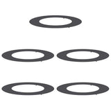 suitable for Flat Tree Rings 5 pcs Black 50 / 80 cm Steel 873691