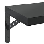 Wall Shelves 2 pcs 100x23.5 cm Black Stainless Steel 3214513