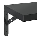 Wall Shelves 2 pcs 100x23.5 cm Black Stainless Steel 3214513