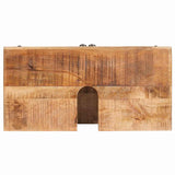 Bathroom Cabinet Brown Solid Mango wood and Engineered wood 4104563