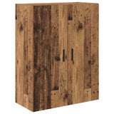 Highboard with Drawer 2 pcs Old Wood Engineered Wood and Glass 3415638