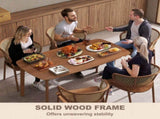 Pine Wood Rectangular Dining Table - Light Brown T3398P377922