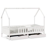 Kids Bed Frame with Drawers without Mattress 80x200 cm Solid Wood 3302036