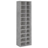 Shoe Cabinet Concrete Grey 54x34x183 cm Engineered Wood 800373