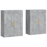 Wall Mounted Cabinets 2 pcs Concrete Grey Engineered Wood 3198005