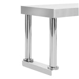 Work Table Overshelf 120x30x35 cm Stainless Steel 51192