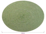 Jute Placemets 12 pcs Olive green 30 cm 100% Tossa Jute 42012313
