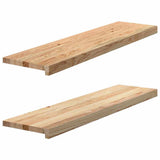 Window Sills 2 pcs Untreated 100x30x2 cm Solid Wood Oak 4009112