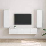 TV Wall Cabinet 2 pcs White 30 x 31 x 100 cm Engineered Wood 892310