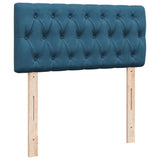 Box Spring Bed with Mattress Dark Blue 90x190 cm Velvet 3286196