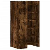 Shoe Cabinet Smoked Oak 52x37.5x100 cm Engineered Wood 848448