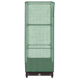 Raised Bed with Greenhouse Cover Rattan Look 40x40x123 cm 4015795