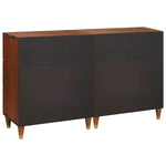 Sideboard Set 2 pcs Brown 60 x 33.5 x 75 cm Solid Mango wood 3310169