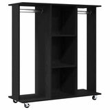 Wardrobe with Shelf Black oak 102 x 38 x 110 cm Engineered wood 873909