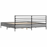 Bed Frame without Mattress Grey Sonoma 180x200 cm Super King 3280060