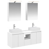 Bathroom Cabinet Set 5 pcs White Engineered Wood 3406391