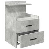 Bedside Cabinets 2 pcs with 2 Drawers Concrete Grey 40x36.5x62 cm 858639