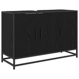 Bathroom Furniture Set with Door 3 pcs Old Wood Engineered Wood 3402453