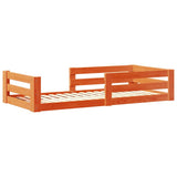 Bed Frame without Mattress Wax Brown 80x160 cm Solid Wood Pine 855692