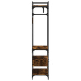 Wardrobe with Drawers Smoked Oak 89x39x184.5 cm Engineered Wood 838955