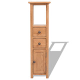 Corner Cabinet 26x26x94 cm Solid Oak Wood 243931