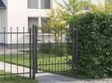 Fence Gate HORST Steel Black Lockable 42034070