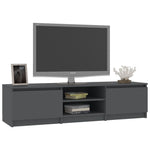 ZNTS TV Cabinet Grey 140x40x35.5 cm Engineered Wood 800650