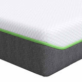 Mattress White and Grey 100 x 200 cm Pocket Spring 4106372