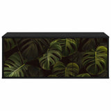 Wall-mounted TV Cabinet ELBURG 102 x 33 x 40 cm Black Oak 8007158
