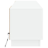 LED TV Cabinet White Engineered Wood 897785