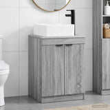 Bathroom Furniture Set Grey Sonoma Engineered Wood 3404228