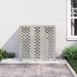 Air Conditioner Cover Silver 110 x 50 x 105 cm Galvanised Steel 865916
