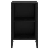 Bedside Table 2 pcs Black Oak 39.5 x 30 x 50 cm Engineered Wood 886631