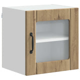 Wall Glass Cabinet LUCCA 2 pcs Artisan Oak 40 x 31 x 40 cm 884853