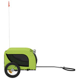 Pet Bike Trailer Green and Black Oxford Fabric and Iron 93997