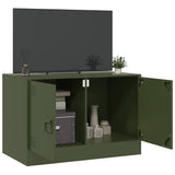 TV Cabinet Olive Green 67x39x44 cm Steel 841639