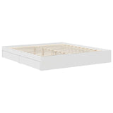 Storage Bed with Headboard White 180 x 200 cm Engineered Wood 3410770