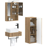 Bathroom Cabinet Set 4 pcs Artisan Oak 50 x 14.5 x 70 cm 3407398
