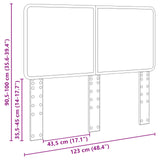 Headboard Concrete Grey Engineered wood 887905
