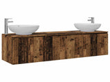 Bathroom Cabinet Set 3 pcs Old Wood 49.5 x 44.5 x 65 cm 3405695