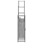 ZNTS 4 Piece Bathroom Cabinet Set Grey Sonoma Engineered Wood 3214362