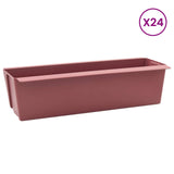 Flower Boxes for Euro Pallets 24 pcs Brown 36 x 13.5 x 9.5 cm 42037209