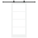Sliding Door ORKDAL White and Black 93 x 211 cm 3332038